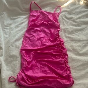 Pink mini dress